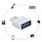 Высокоскоростной Переходник с Type-C на USB OTG, 2 шт., конвертер для флеш-накопителя, мыши, Android, iphone, планшета, USBC, OTG разъем