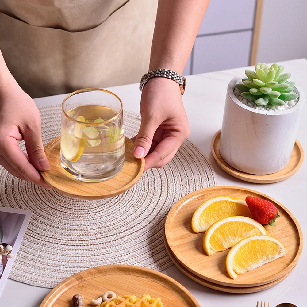 

Rectangle Wooden Tea Tray Table Breakfast Sushi Snack Bread Dessert Cake Plate Storage Dish for Hotel Home Serving Tray