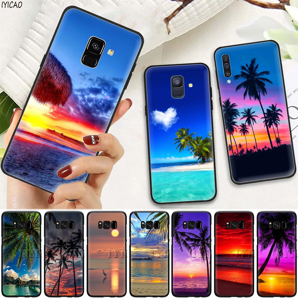 IYICAO Летний Пляжный мягкий чехол для телефона Samsung Galaxy S10e S10 S9 S8 Plus S6 S7 Edge Note 10 9 8 |