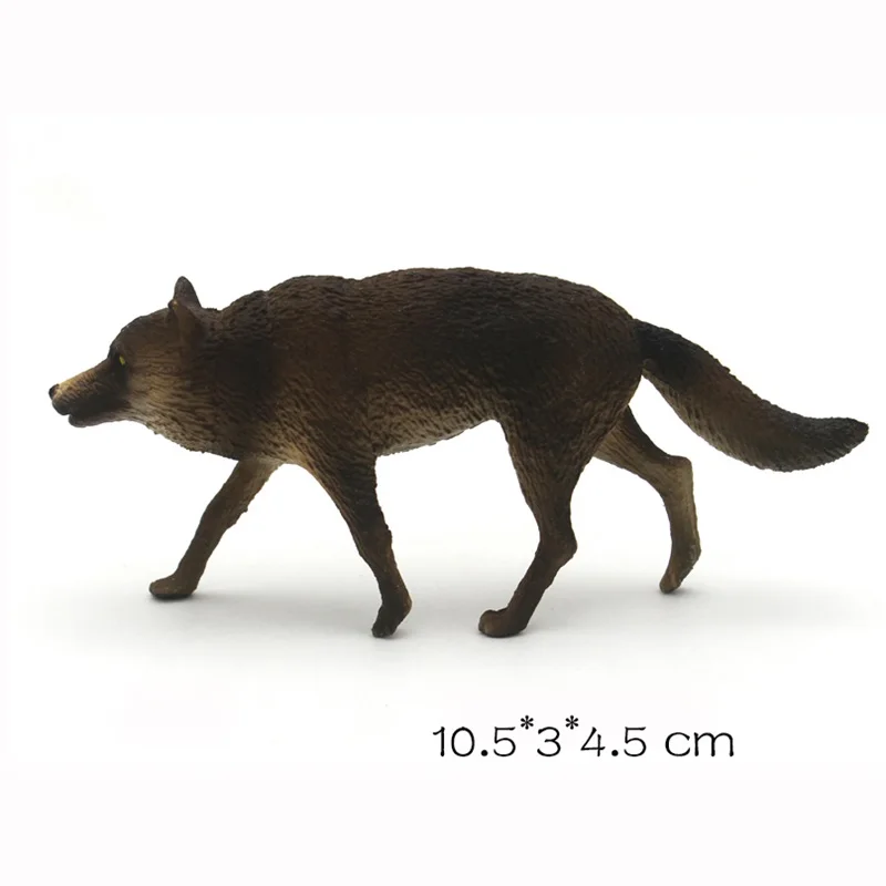 Экшн фигурки диких мини животных игрушки дерево цветок волк олень кенгуру для