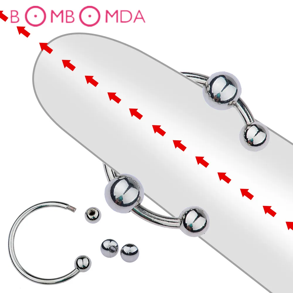 Penis Ring Stainless Rings Head Detachable Cock Glans Increase Orgasm Delayed ejaculation Sex Products For Men | Красота и здоровье