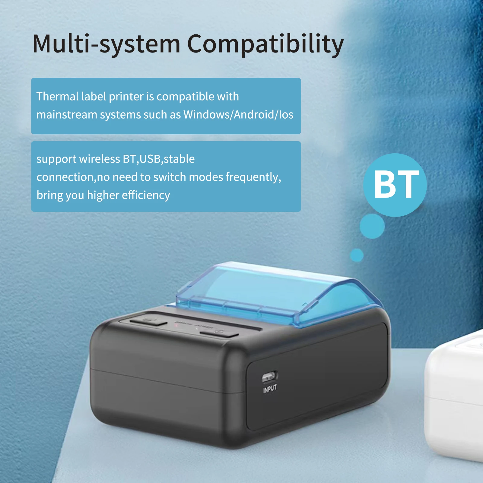 Миниатюрный портативный термопринтер P11 58 мм чековый принтер большой емкости с USB