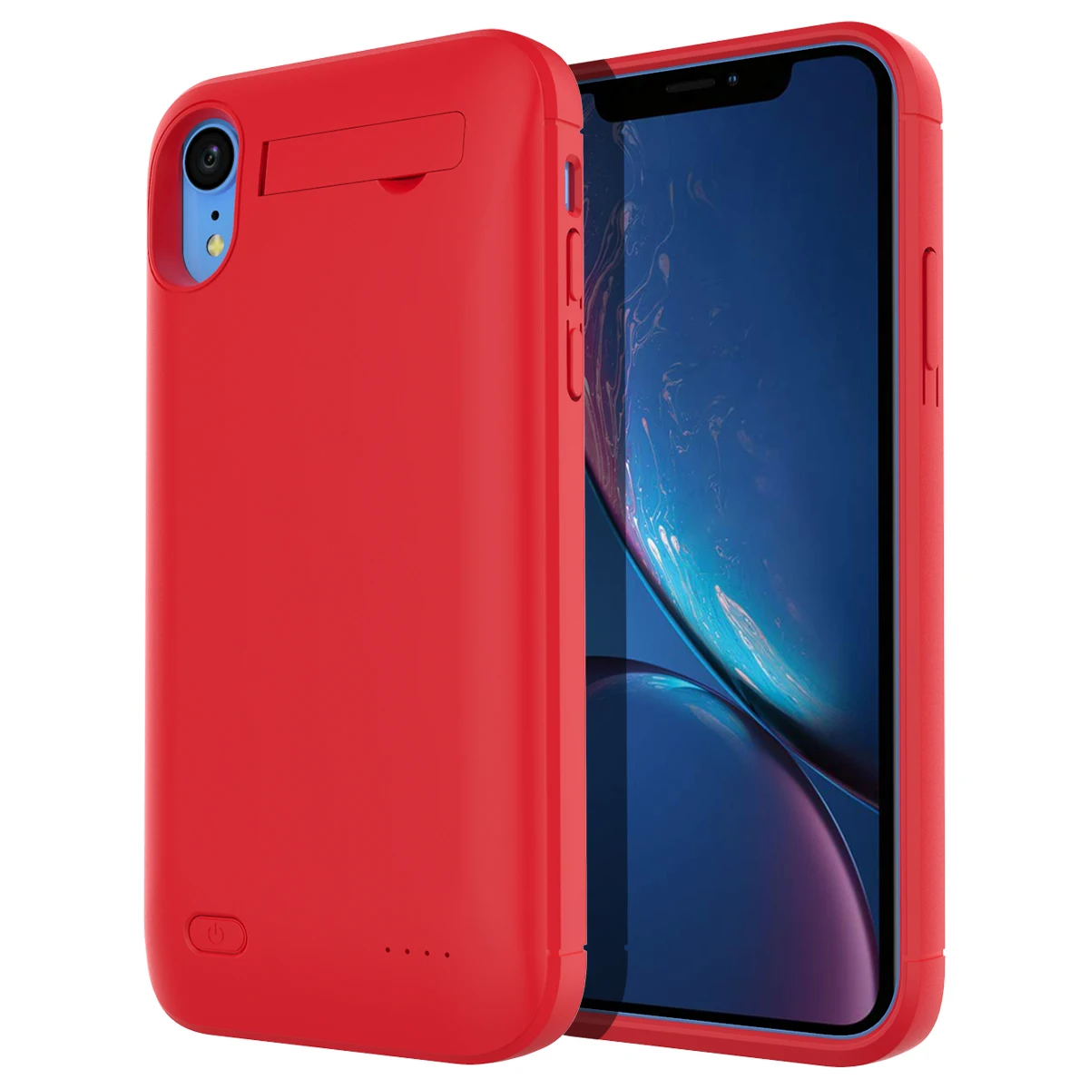 for iPhone XR Red Для iPhone 7 8 X XS Max XR чехол для зарядного устройства 4000 мАч внешний резервный блок питания защитный чехол для зарядки 7 Plus 8 plus чехол - Цвет: for iPhone XR Red