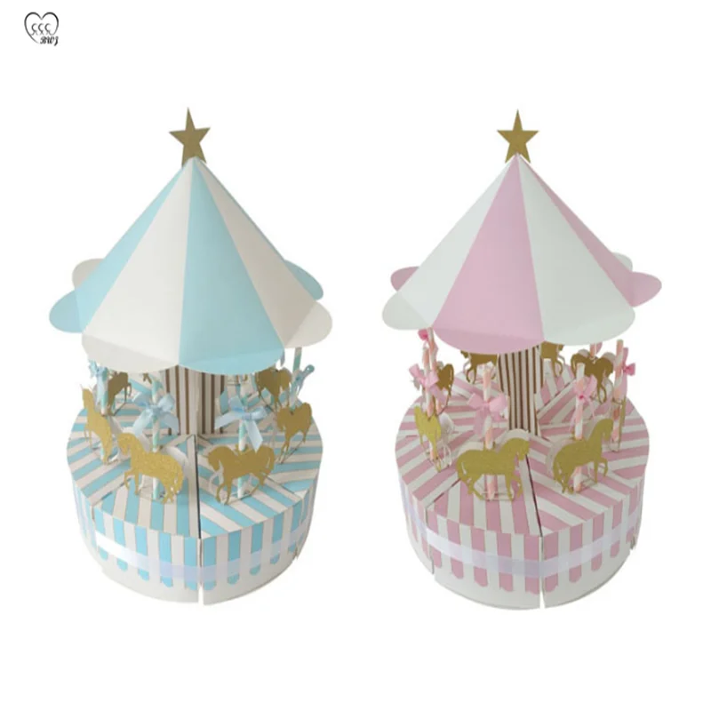 Коробка для конфет Сказочная Красивая карусель фотография детской вечеринки