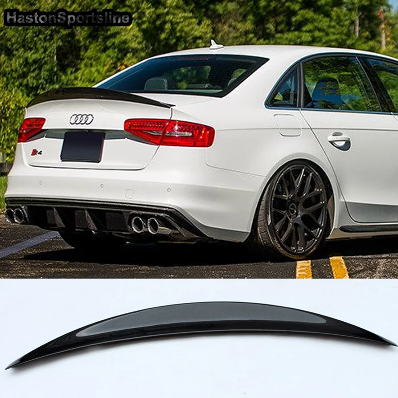 S4 HK стиль углеродное волокно задний спойлер крыло для Audi A4 B8.5 4 двери 2013 ~ 2016 |