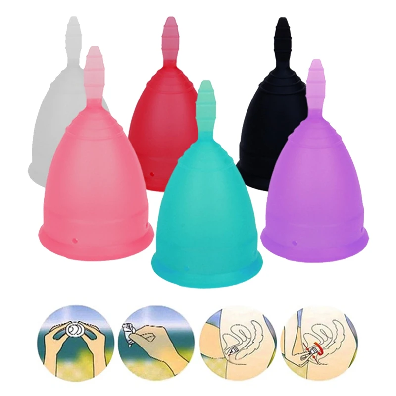 

Women Feminine Hygiene Menstrual Cup Medical 100% Silicone Menstrual Cup