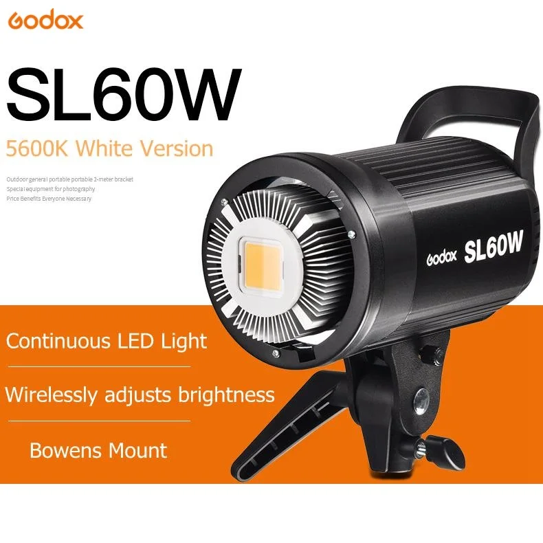 Godox светодиодный видео светильник SL 60W SL60W 5600K белая версия непрерывный Bowens