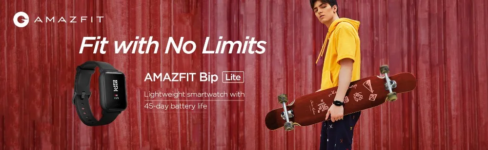 Amazfit Bip lite многоязычные Смарт-часы Пульс 45 дней Срок службы батареи 3 АТМ водонепроницаемые спортивные часы