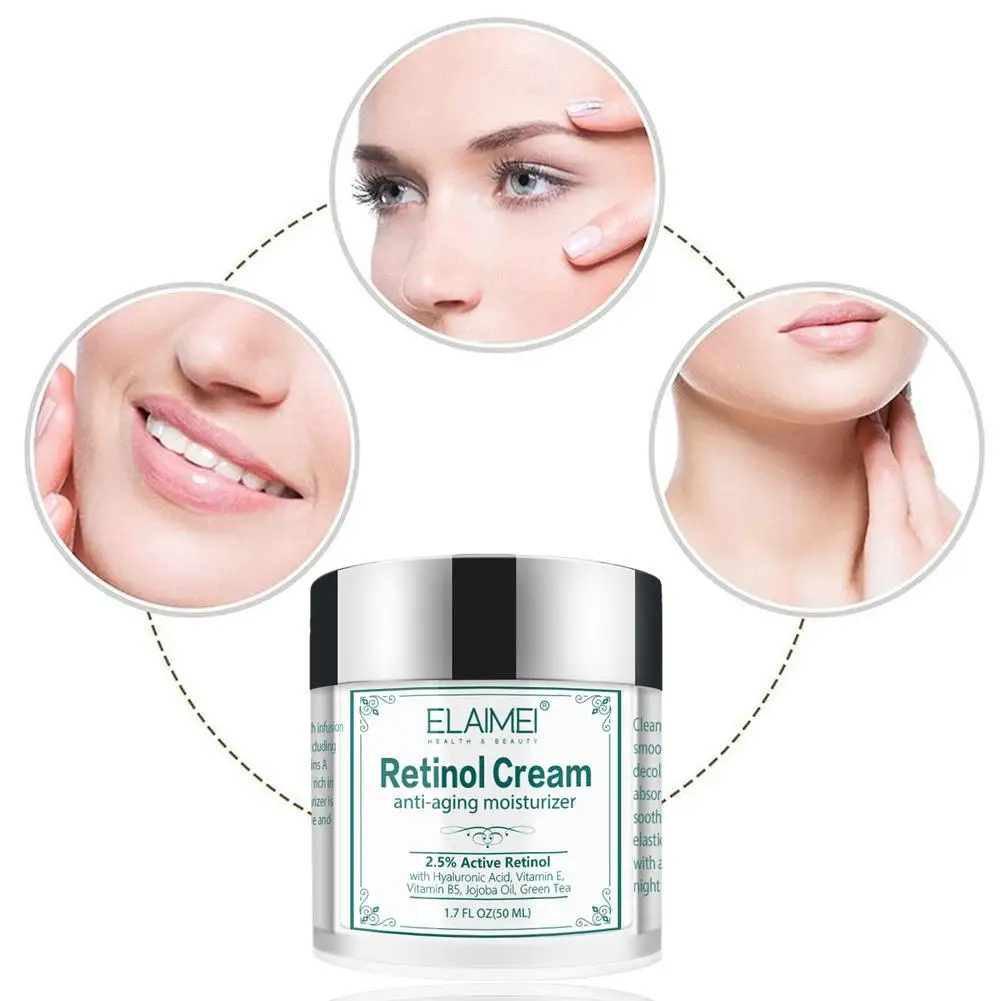 

50g Retinol Moisturizing Cream Hyaluronic Acid Vitamin E Anti-aging Reduce Wrinkles And Fine Lines Day And Night Retinol Cream