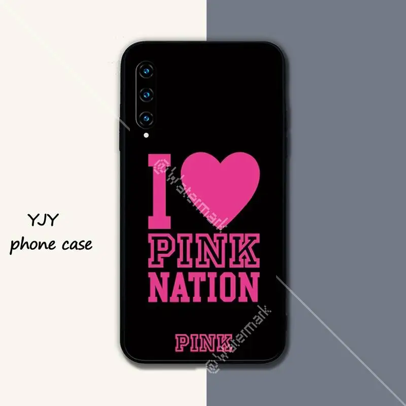 

PINK LOVE Silicone black case coque for huawei honor 7A 8s 8x 9X 9 10 20s 20 lite V 30 PRO PLAY cover