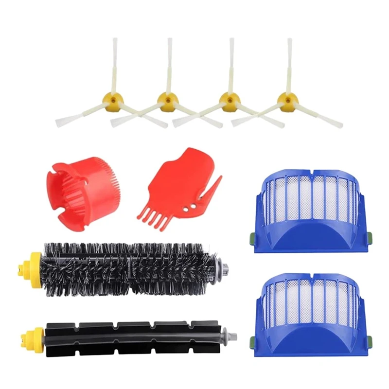 

Hepa Filter Brush Replacement Kit Compatible Vacuum Cleaner for IRobot Roomba 600 620 630 650 660 Serie Accessory 10Pcs