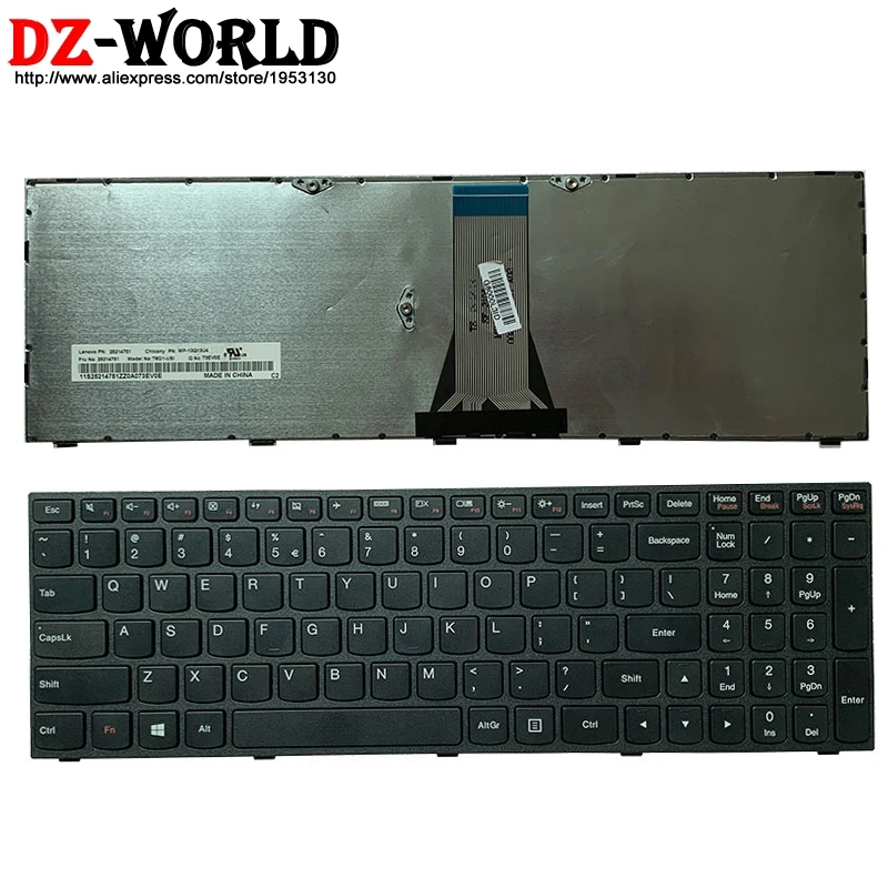 

USI English Laptop Keyboard for Lenovo G50 G51 G70 E50 B50 E51 B70 B71 Z50 Z51 Z70 -30 -35 -45 -70 -75 -80 300-15 500-15 ISK ACZ