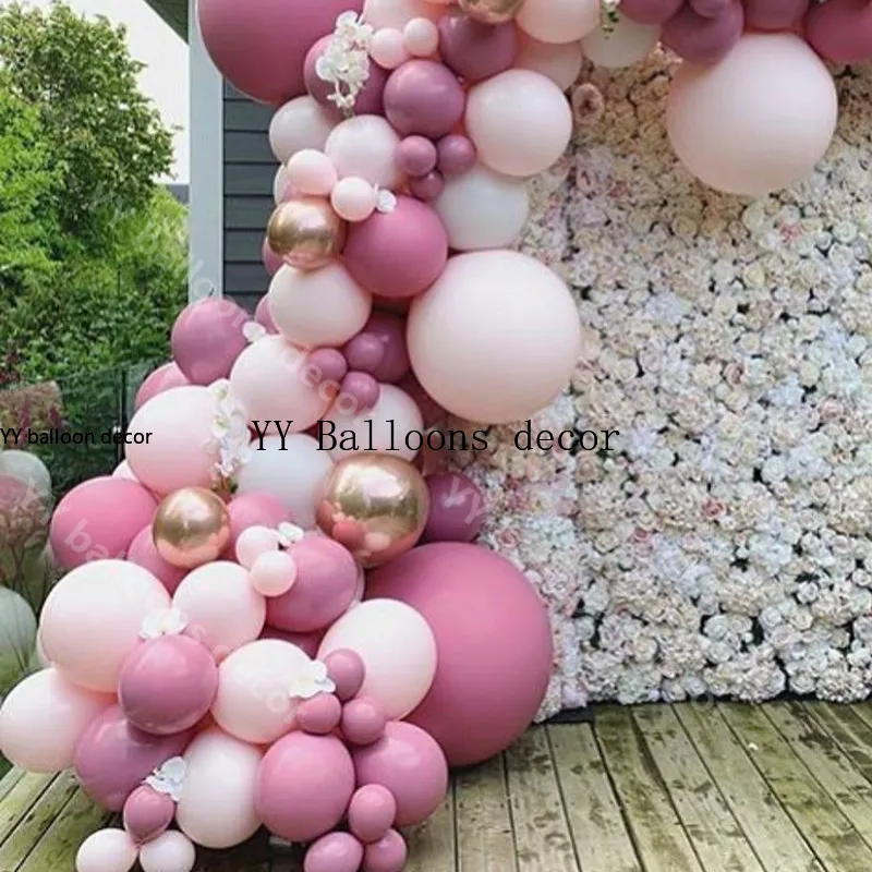 DIY GLOBAL Макарон пастель розовые белые Детские воздушные шары-гирлянды арочный