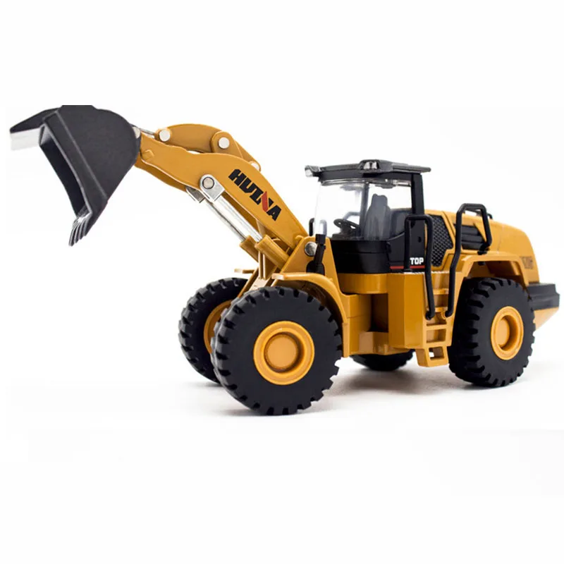 1:50 автомобильный погрузчик лопата Инженерная техника подвижный литая