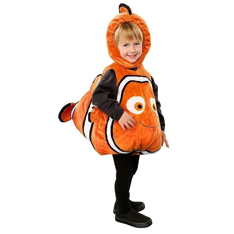 

Classic Movie Anime Clown Fish Moni Cute Child Cosplay Costume Halloween Christmas Baby Combination Play Costume Age 2-7 Years