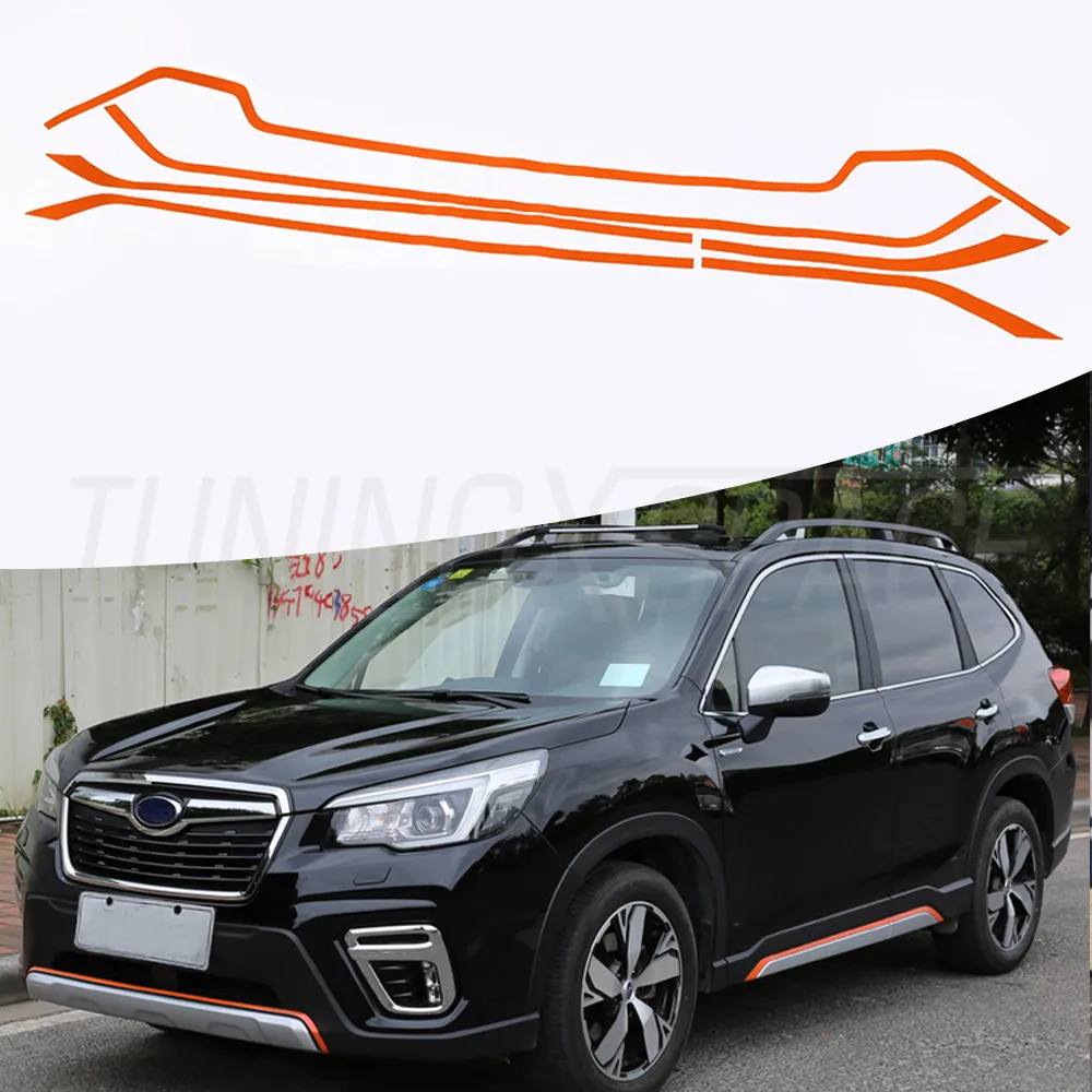 6 штук дверь тела литья защитная решетка наклейки для Subaru Forester