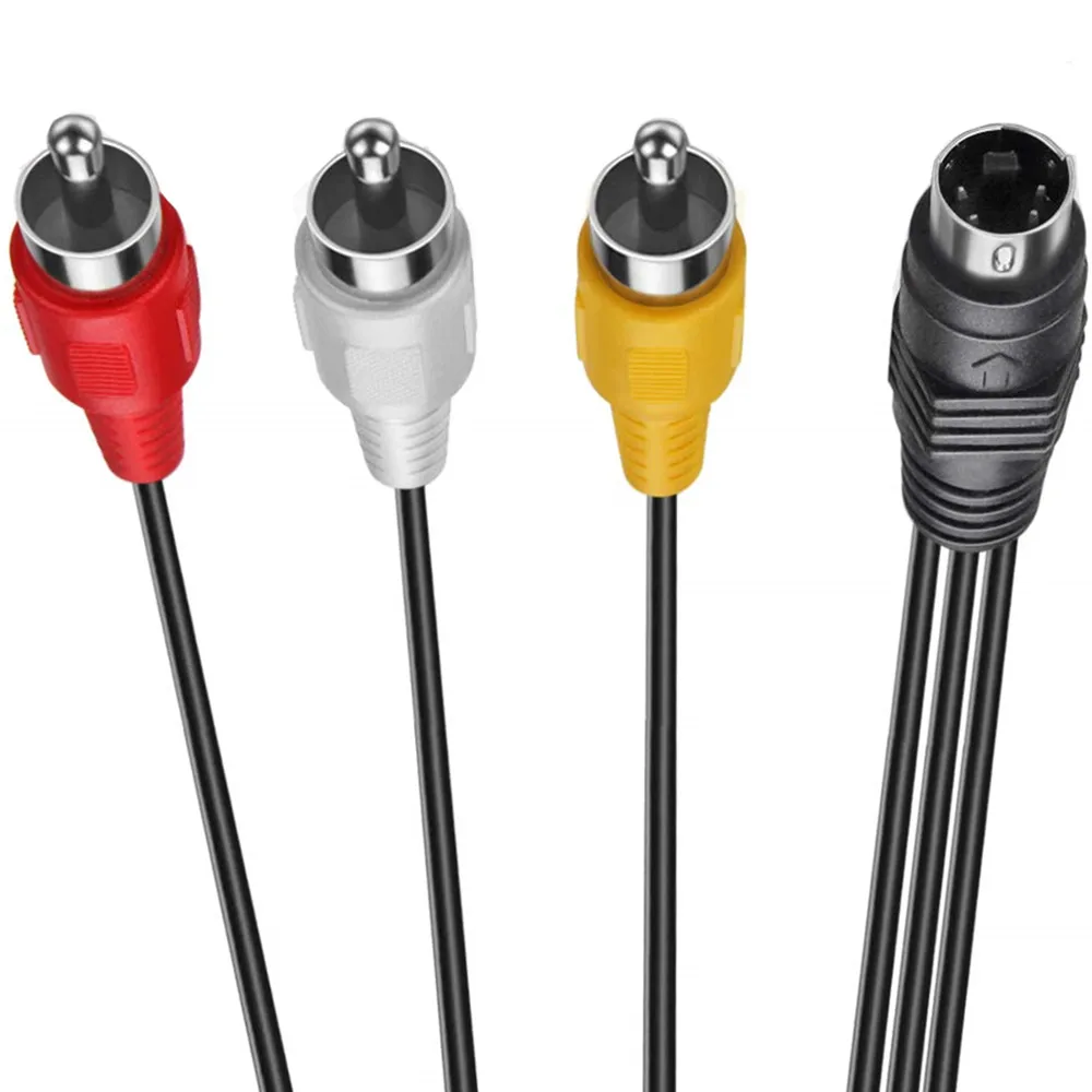Прежде чем S-Video 4-контактный разъем для 3-RCA мужской цветная (RGB) композитный видео