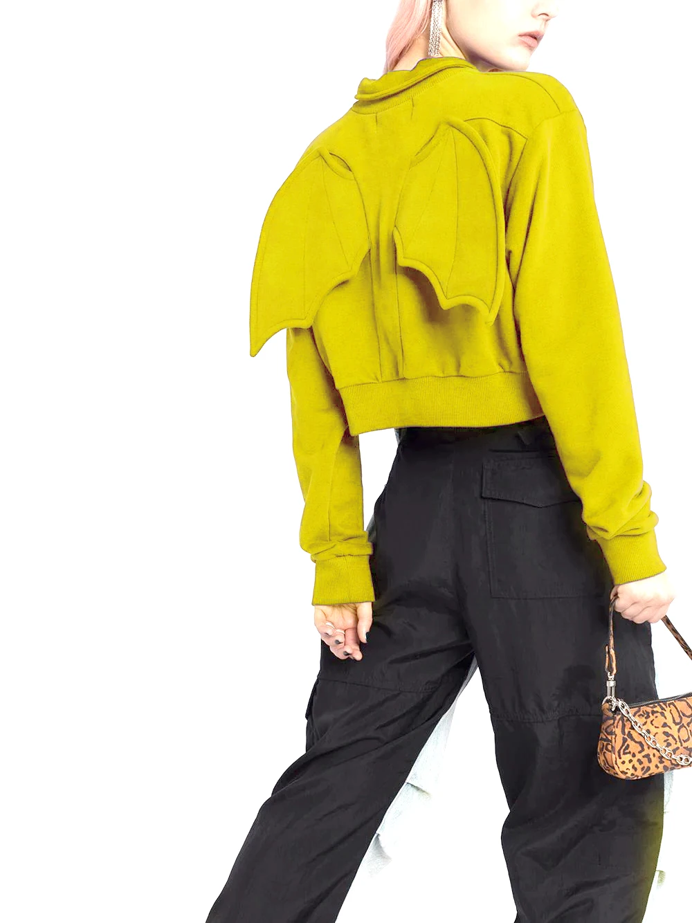 Женская трикотажная толстовка Короткая свободная хлопковая с отложным