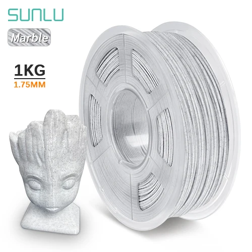 

SUNLU 3D Printer Filament Marble PLA 1KG 1.75MM 3D Printers plastic Marble texture Biodegradable Filaments Printing Materials