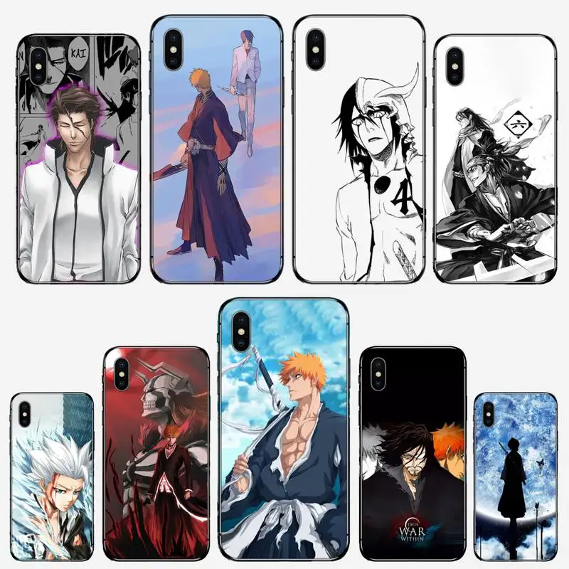 

Anime Bleach Phone Case for iPhone 11 12 mini pro XS MAX 8 7 6 6S Plus X 5S SE 2020 XR