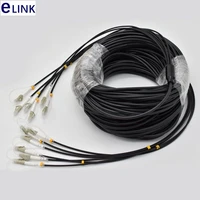 500mtr tpu mm 6c fiber optic patch cords 5 0mm waterproof multimode lc sc fc 6 core patch lead ftta armored jumper outdoor sm