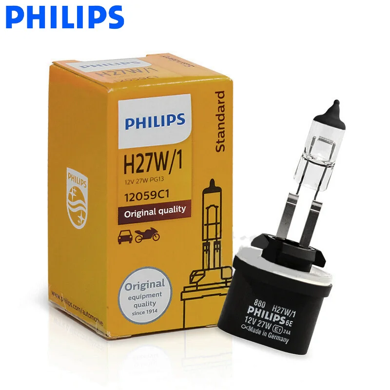 Philips 880 H27W/1 PG13 Vision 12 в 27 Вт оригинальный Стандартный Светильник автомобильная
