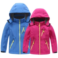 childrens softshell jacket kids softshell jacket outdoor warm padded jacket for boys and girls windproof and waterproof