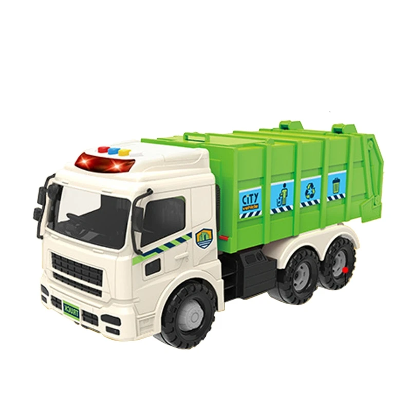 

Urban Fleet Of Large Toy Car Simulation Garbage Maintenance Sprinkle