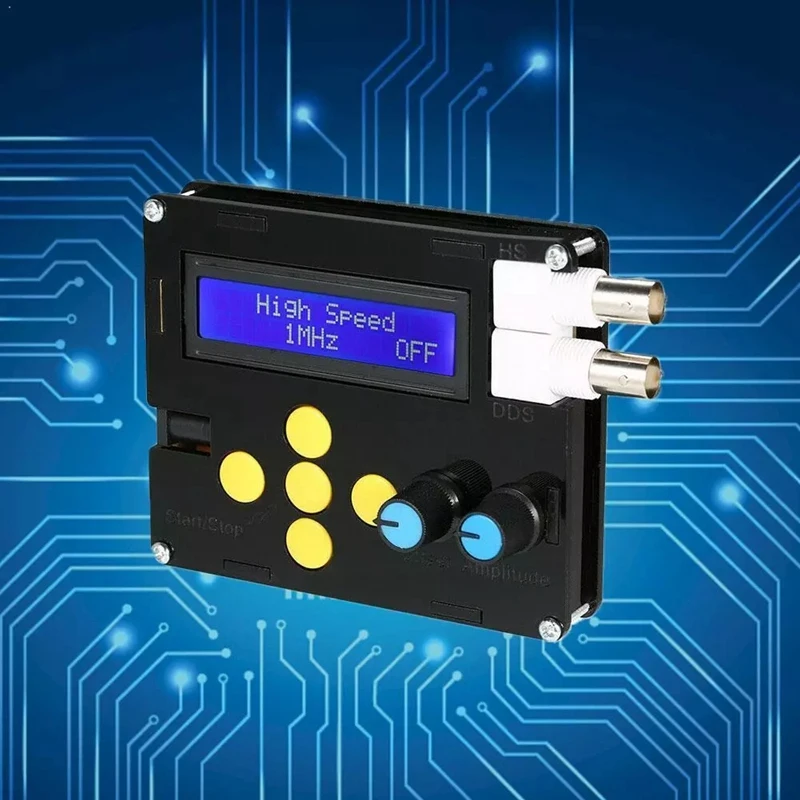 DDS LCD Signal Generator Display Line Frequency Sawtooth Wave Test Low Clip N7V6 EU Plug | Инструменты