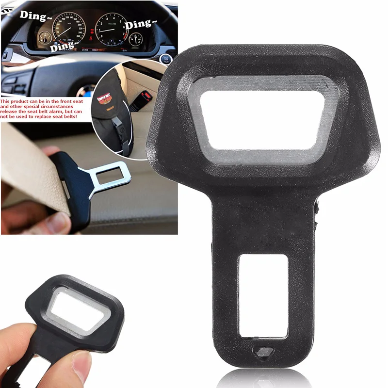 1PC Universal Car Safety Belt Buckle Clip Seat Stopper Plug Vehicle Mount Bottle Opener Auto Interior Accessories -