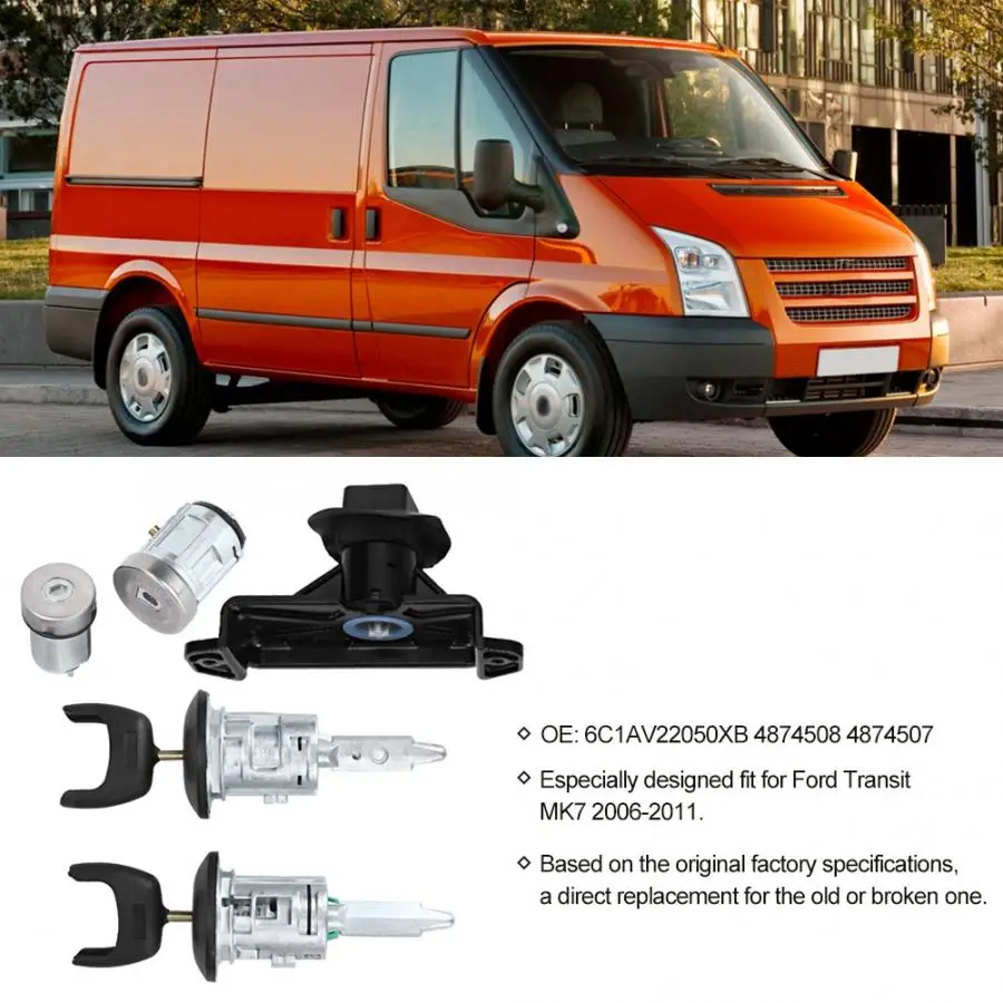 Комплект дверных замков с клавишами 7 шт. для Ford Transit MK7 2006 2007 2008 2009 2010 2011 4874508
