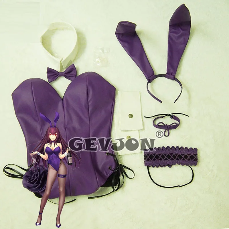 Костюм для косплея Fate Grand Order Scathach костюм бармена Привлекательное платье Банни
