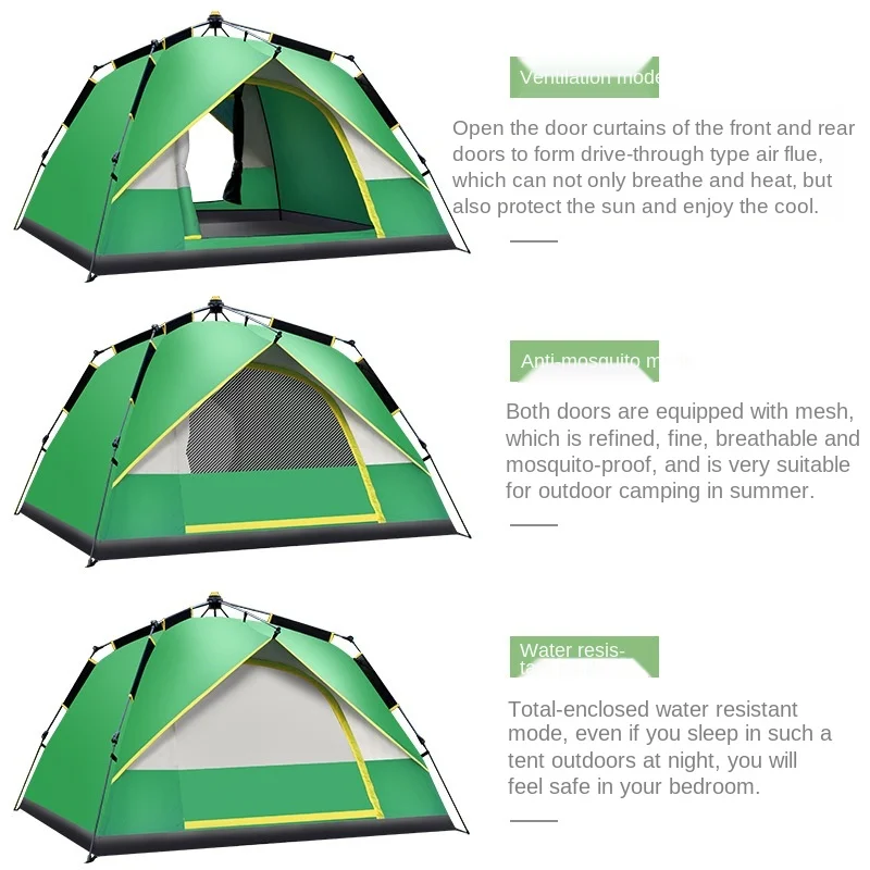 

Desert camel R01 single layer spinning automatic tent outdoor camping tent