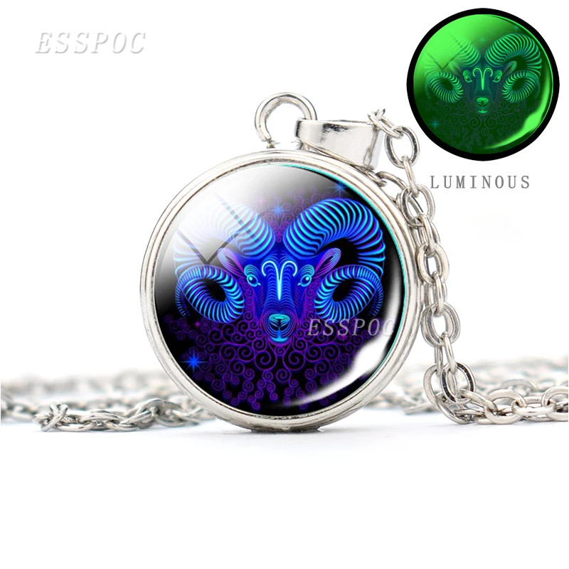 12 созвездий светящееся ожерелье Подарки для женщин модные ювелирные изделия