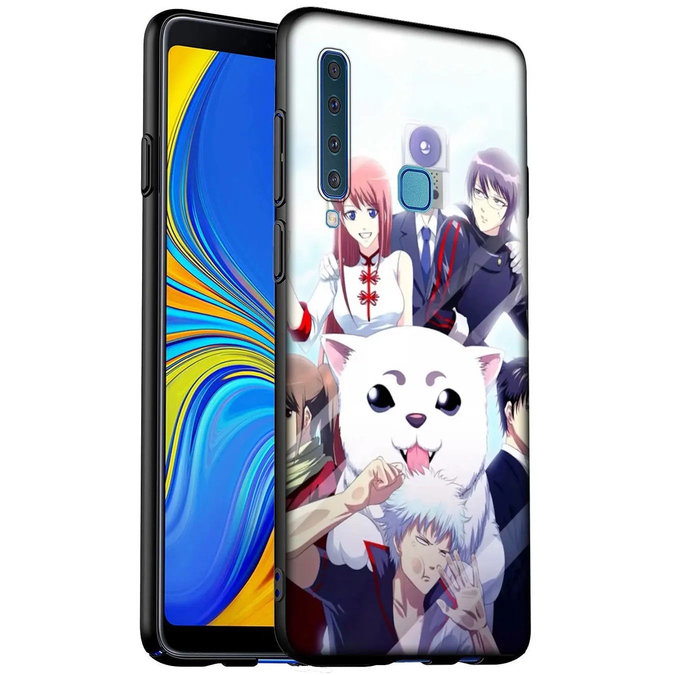 Мягкий силиконовый чехол для телефона с аниме гинтама гинтоки Samsung Galaxy A6 A7 A8 A9 2018 A3