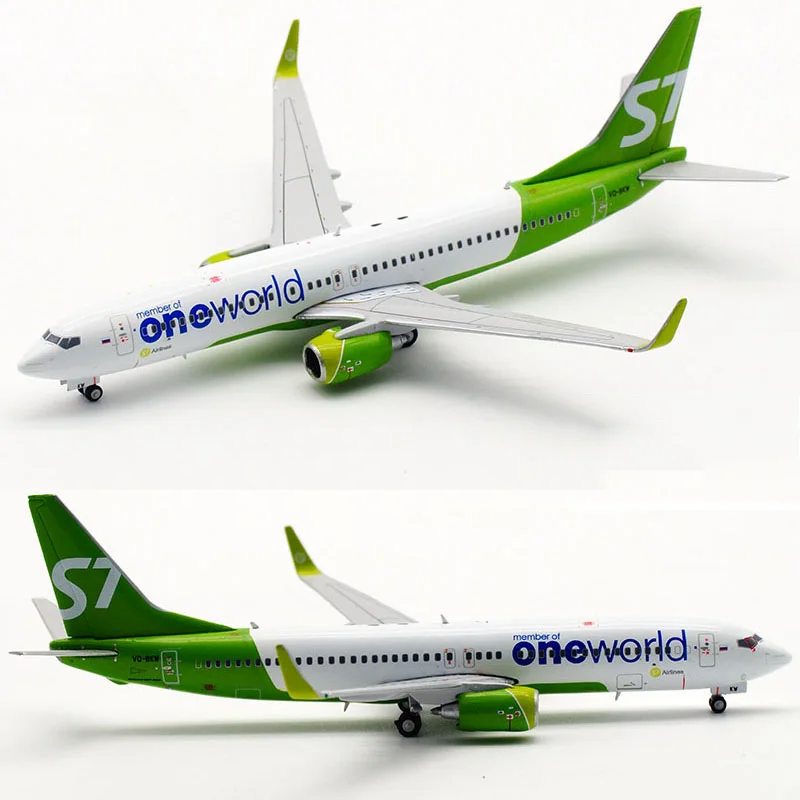 Россия 10 см Boeing B737 800 LH4086 S7 сибирская авиакомпания 1/400 Масштаб Модель самолета