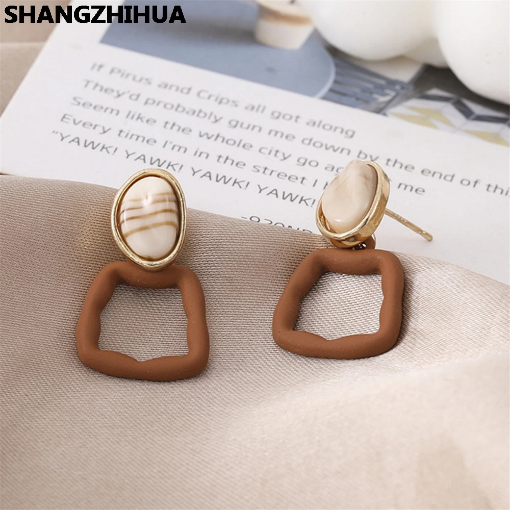 S925 серьги гвоздики корейский дизайн серьга геометрической формы женские