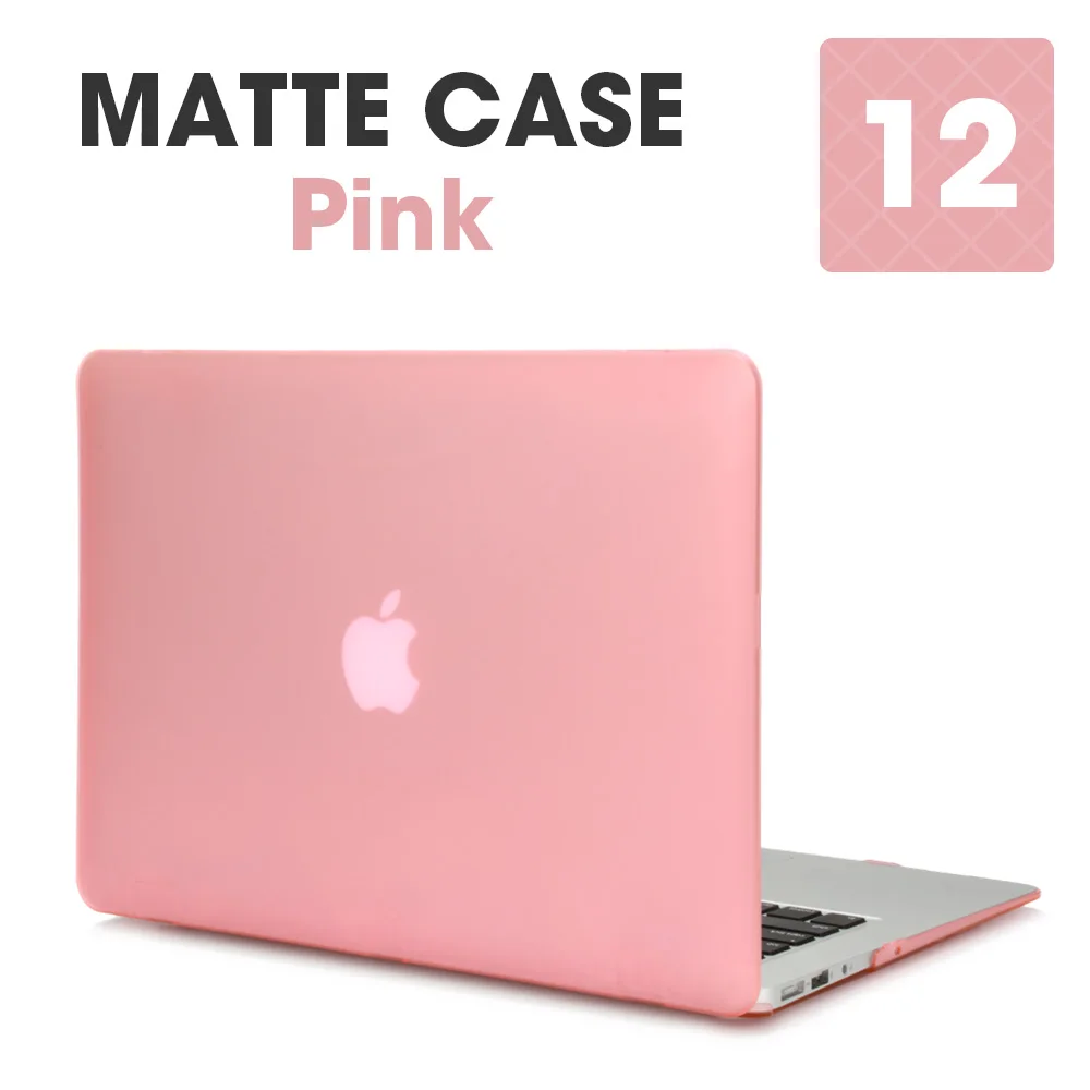 Чехол для ноутбука Apple Macbook Mac book Air Pro retina, новинка, сенсорная панель 11, 12, 13, 15 дюймов, Жесткий Чехол для ноутбука, чехол 13,3, чехол - Цвет: Matte Pink