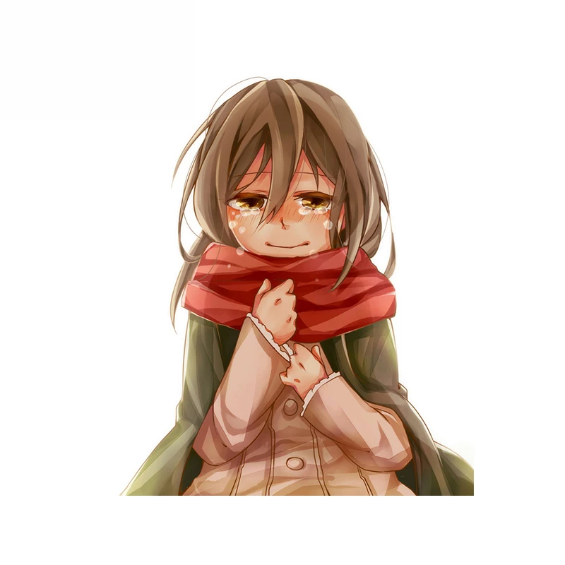 

Cute Anime Car Stickers for Attack on Titan Cartoon Character Graffiti Decals Laptop Window Car Wrap 13cm*11cm