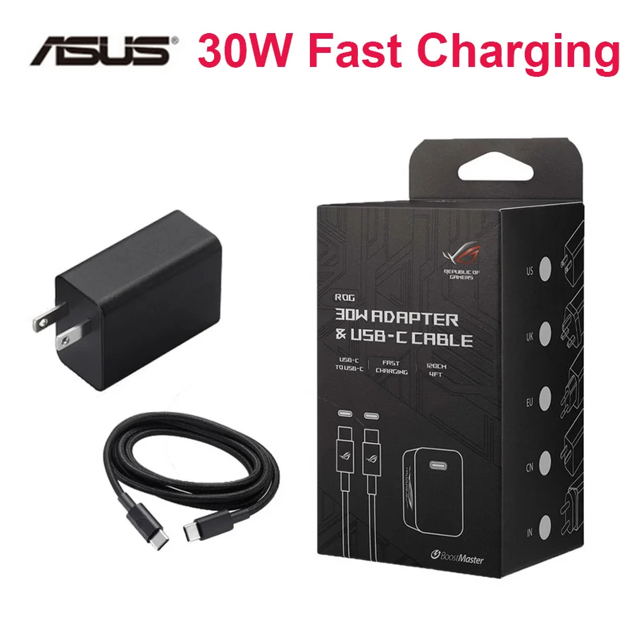 

New Original For ASUS ROG Phone 30W Adapter USB-C Cable Quick Charging Phone Charger For ROG Phone