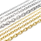 5 млот никогда не выцветает из нержавеющей стали крест ожерелье цепи оптом для DIY ювелирных изделий фурнитура материалы товары ручной работы