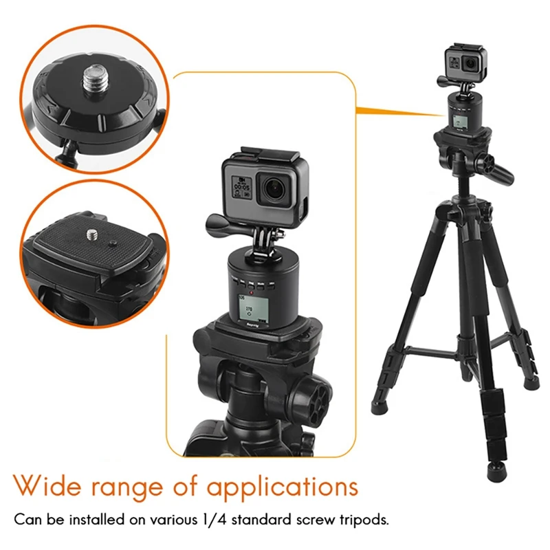 

AM05-Suptig Multifunction Turntable Mount Adapter for Gopro Hero 9 8 7 6 5 for iPhone Smartphone for DJI Xiaomi Camera