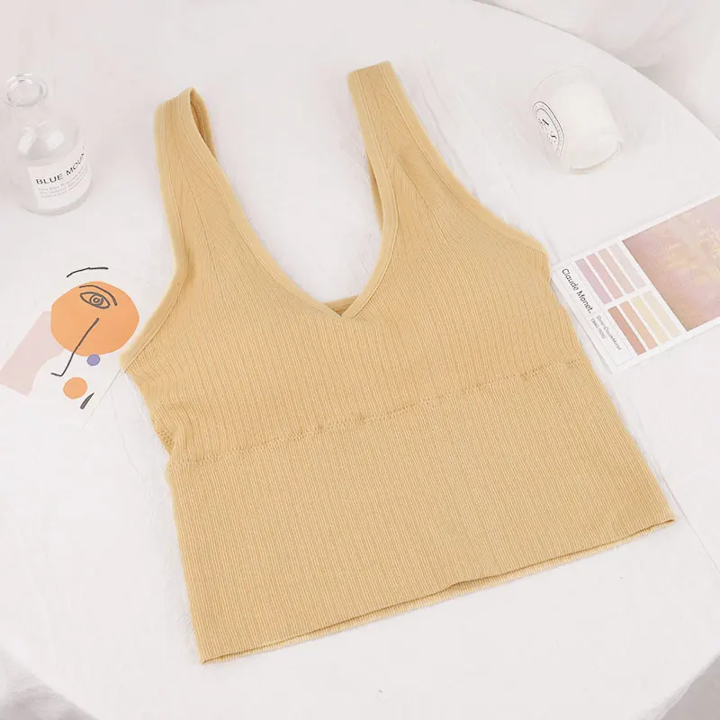 

Женский спортивный жилет с ремешком на груди, с V-образным вырезом