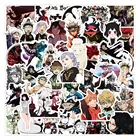 50 шт. Цвет: черный с узором клевера для костюмированной вечеринки по японскому аниме наклейки для автомобилей мотоциклы детских игрушек чемодан скейтборды компьютеры