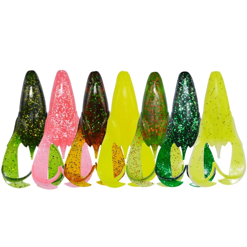 Рыболовная приманка мягкие воблеры в виде лягушки силиконовые реалистичные