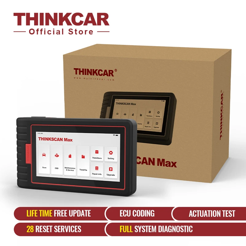 

THINKSCAN MAX Car Active Test ECU Coding 28 Reset All System Auto Scanner Diagnostic Tool OBD2 Code Reader PK Launch crp909e