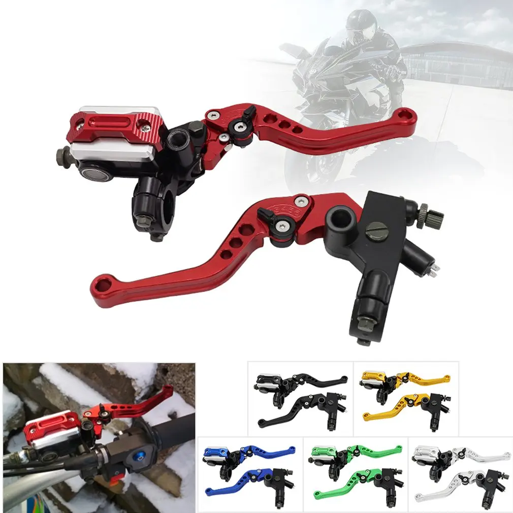 

Universal Motorcycle Brake Clutch Pump Lever Hydraulic Master Cylinder Accessories CNC Aluminum Alloy