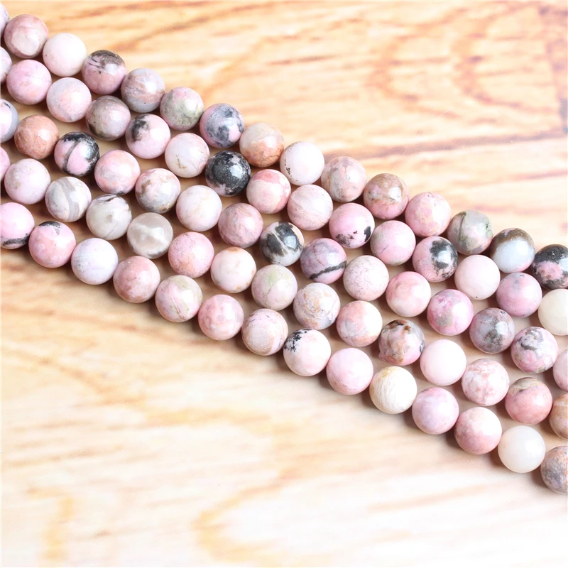 

Natural stone round bead rose stone loose beads 6 / 8 / 10 / 12mm suitable for jewelry making DIY Bracelet Necklace