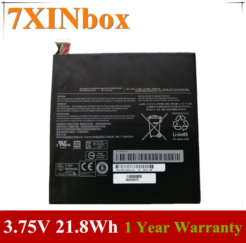 Bateria do Portátil para Toshiba Xinbox Mah 21.8wh Original Pa5234u-1brs Satélite Clique 10 Lx0w Series 7 3.75 v 5820