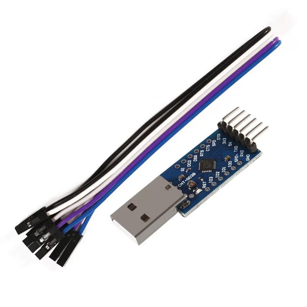 

CP2104 USB 2.0 to TTL UART 6PIN Module Serial Converter STC PRGMR Replace CP2102 With Dupont Cables